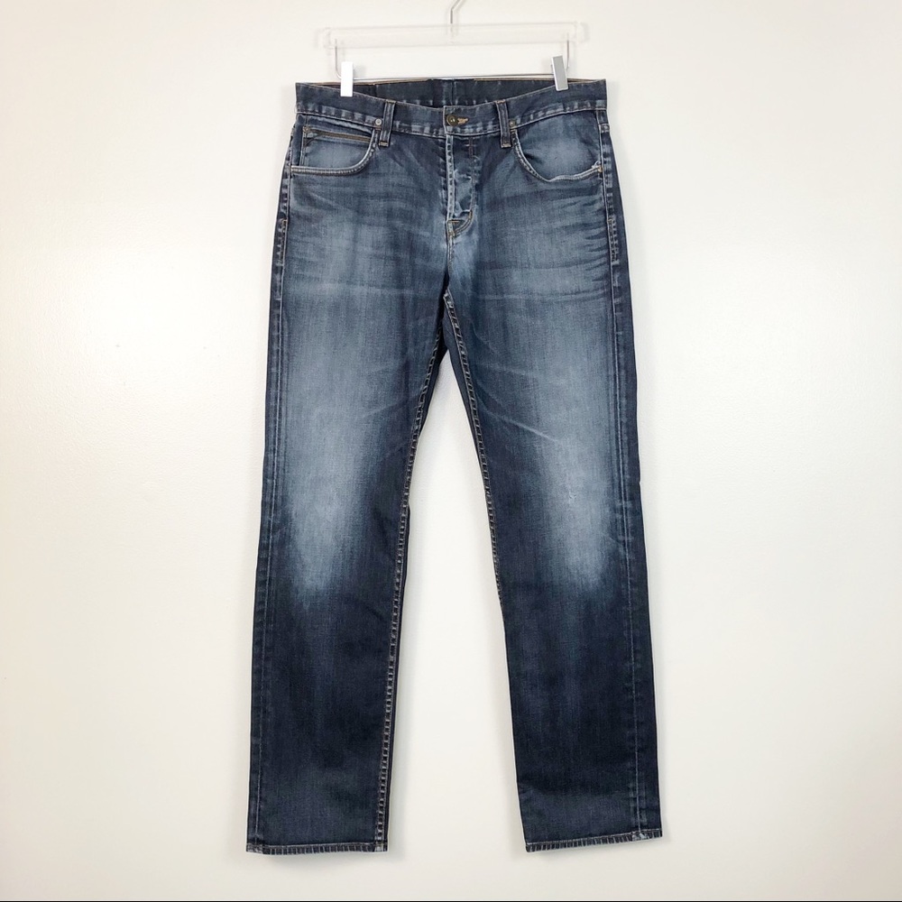 Hudson • Byron Straight Fit Dark Wash Denim Jean
